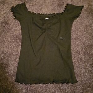 Women's ribbed off shoulder top